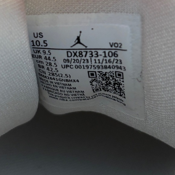 Nike Jordan Luka 2 Low Mens Basketball Shoes Sneakers White DX8733-106 Size 10 - Picture 6 of 7